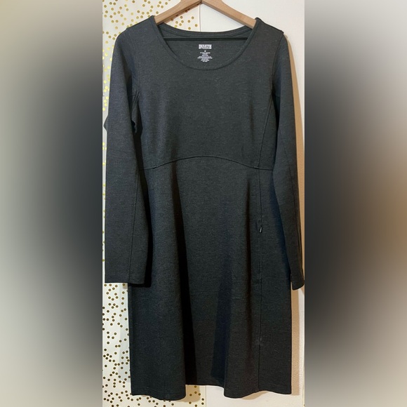 Duluth Trading Co. Ponte Knit Long Sleeve Dress Size M - Picture 1 of 11